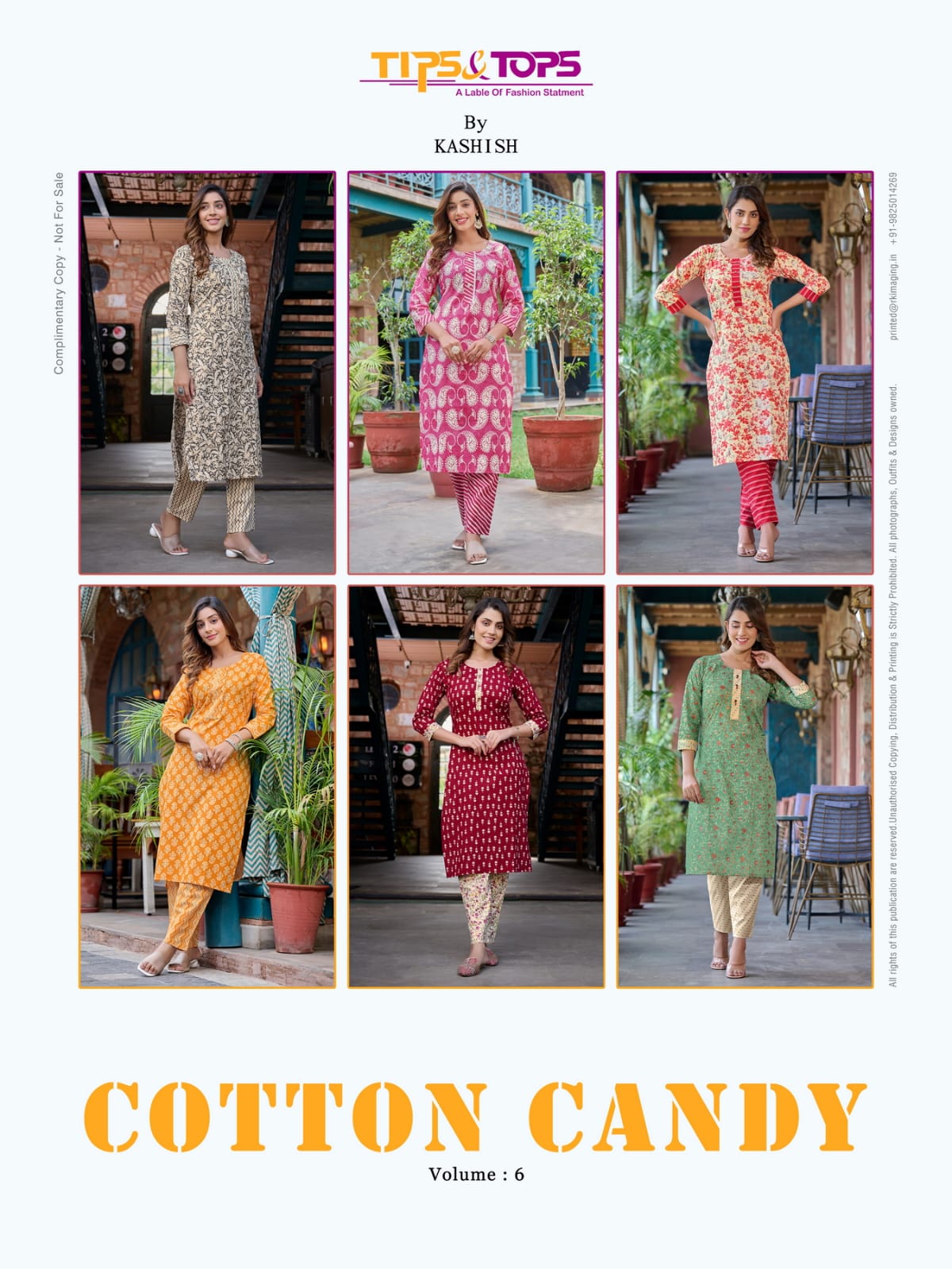 Cotton Candy Vol 6 By Tips Tops Kurti With Bottom Catalog